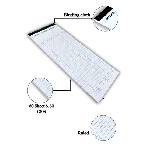 Estimate Pad, 80 Sheets, (No.1 & No. 2)