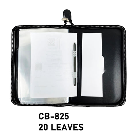 CB - 825 (Chain bag) Executive Portfolio Folder - with 20 Pockets (Leaves) - (Size : 38cm x 26.5cm)