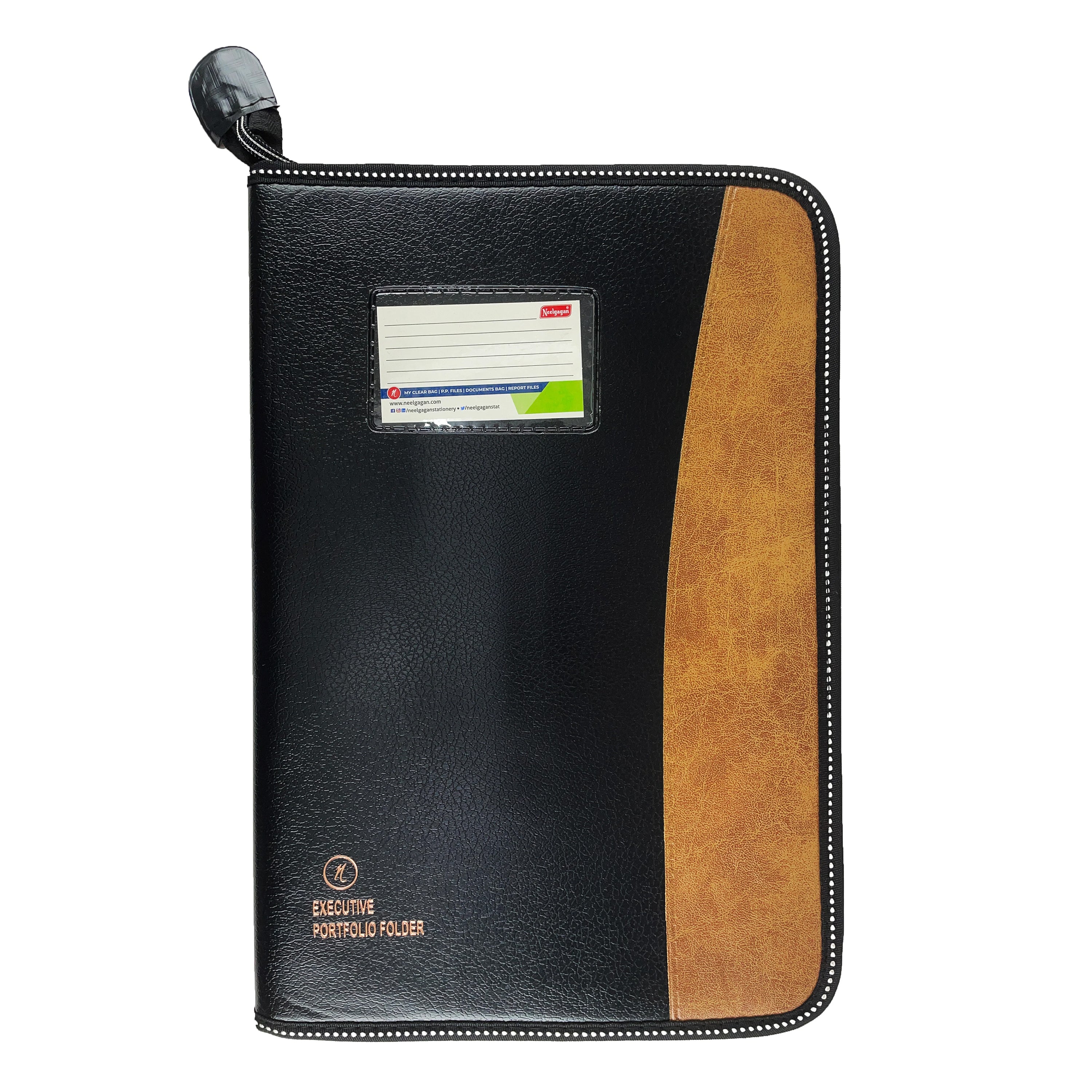 CB - 825 (Chain bag) Executive Portfolio Folder - with 20 Pockets (Lea ...