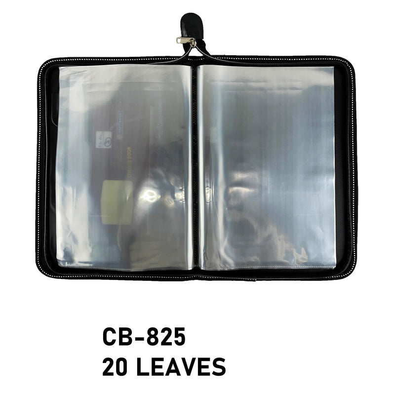 CB - 825 (Chain bag) Executive Portfolio Folder - with 10,20,30 Or 40 Pockets (Leaves) - (Size : 38cm x 26.5cm)