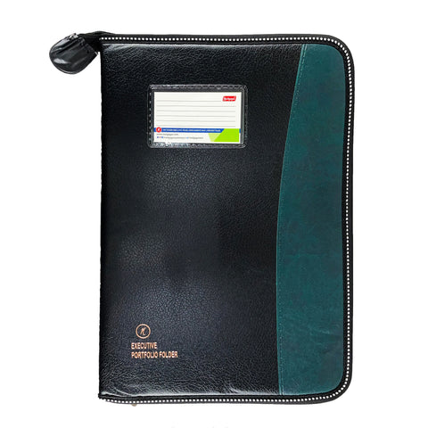 CB - 825 (Chain bag) Executive Portfolio Folder - with 20 Pockets (Leaves) - (Size : 38cm x 26.5cm)