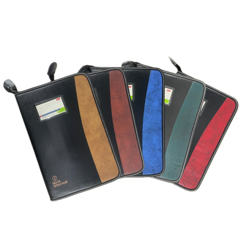 CB - 825 (Chain bag) Executive Portfolio Folder - with 20 Pockets (Leaves) - (Size : 38cm x 26.5cm)