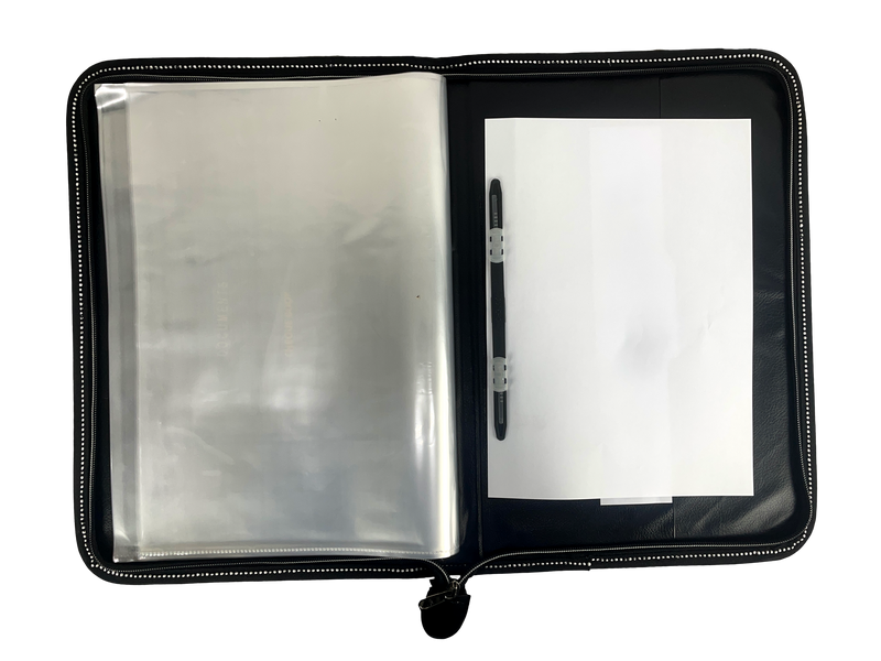 CB - 830 (Chain bag) Executive Portfolio Folder - with 10,20,30 Or 40 Pockets  B4 (Leaves) - (Size : 38cm x 26.5cm)
