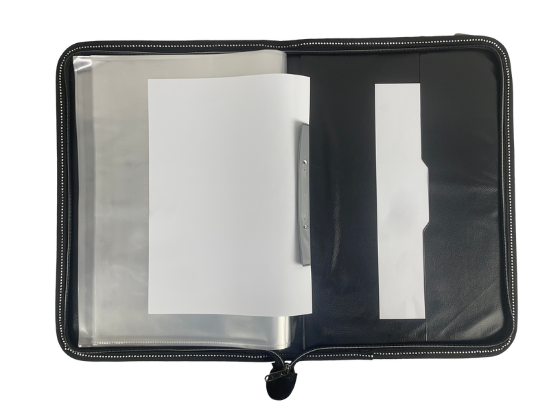 CB - 830 (Chain bag) Executive Portfolio Folder - with 10,20,30 Or 40 Pockets  B4 (Leaves) - (Size : 38cm x 26.5cm)
