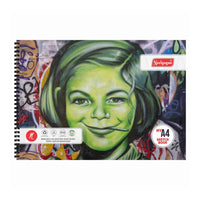 My Sketch Book A4  (25 & 20+20 Sheets) Twin Wiro Bound (White Cartridge 140 GSM) 21 cm x 29.7 cm (Suitable for Drawing & Sketching)