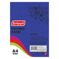 Coloured Paper (Plain-Thick) - Pack of 20 Color Sheets in A4, A3, A2 & A1 Chart Paper (Suitable for Drawing & Sketching) 150 GSM