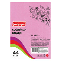 Coloured Paper (Plain-Thick) - Pack of 20 Color Sheets in A4, A3, A2 & A1 Chart Paper (Suitable for Drawing & Sketching) 150 GSM