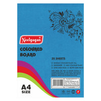 Coloured Paper (Plain-Thick) - Pack of 20 Color Sheets in A4, A3, A2 & A1 Chart Paper (Suitable for Drawing & Sketching) 150 GSM