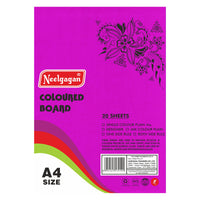 Coloured Paper (Plain-Thick) - Pack of 20 Color Sheets in A4, A3, A2 & A1 Chart Paper (Suitable for Drawing & Sketching) 150 GSM