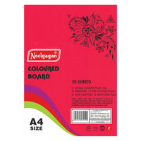 Coloured Paper (Plain-Thick) - Pack of 20 Color Sheets in A4, A3, A2 & A1 Chart Paper (Suitable for Drawing & Sketching) 150 GSM