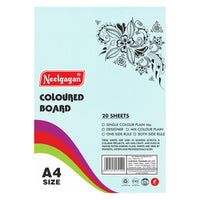Coloured Paper (Plain-Thick) - Pack of 20 Color Sheets in A4, A3, A2 & A1 Chart Paper (Suitable for Drawing & Sketching) 150 GSM