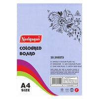 Coloured Paper (Plain-Thick) - Pack of 20 Color Sheets in A4, A3, A2 & A1 Chart Paper (Suitable for Drawing & Sketching) 150 GSM
