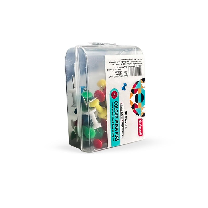 Neelgagan Solid Colour Push Pins – 50 pcs