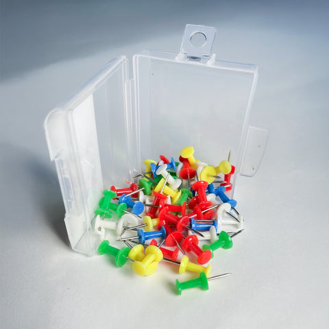 Neelgagan Solid Colour Push Pins – 50 pcs