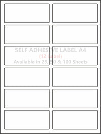 A4 (ST 12) Address Label (100mm x 44mm x 12) (Self Adhesive Label for Inkjet/Paper/Laser Printer)
