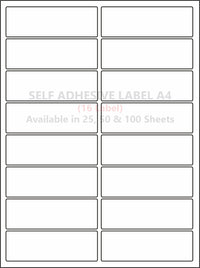 A4 (ST 16) Address Label (99mm x 35mm x 16) (Self Adhesive Label for Inkjet/paper/Laser Printer)