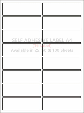 A4 (ST 16) Address Label (99mm x 35mm x 16) (Self Adhesive Label for Inkjet/paper/Laser Printer)