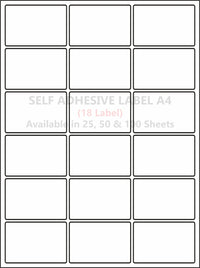 A4 (ST 18) Address Label (63mm x 46mm x 18) (Self Adhesive Label for Inkjet/Paper/Laser Printer)