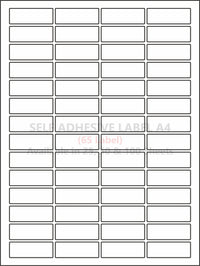 A4 (ST 65) Address Label (38mm x 22mm x 65) (Self Adhesive Label for Inkjet/Paper/Laser Printer)