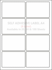 A4 (ST 8) Packaging Label (99mm x 71mm x 8) (Self Adhesive Label for Inkjet/Paper/Laser Printer)