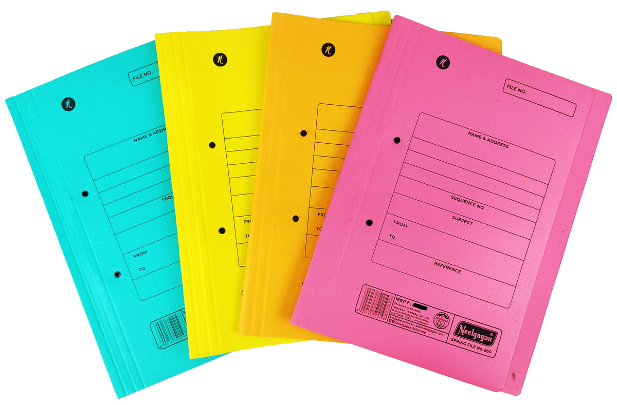 Flat Spine - Spring File Cobra (Suitable for A4 and Legal size paper)