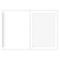 Vivid Notebook – A5 Semi Flexi Cover Buckram Material Round Corner with Elastic Band 200 Page.