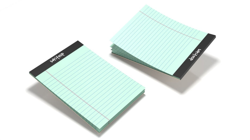 Writeup Pad A5 Writing Office Pads Premium 70 GSM Paper 100 Pages. (14.8 cm x 21.0 cm)