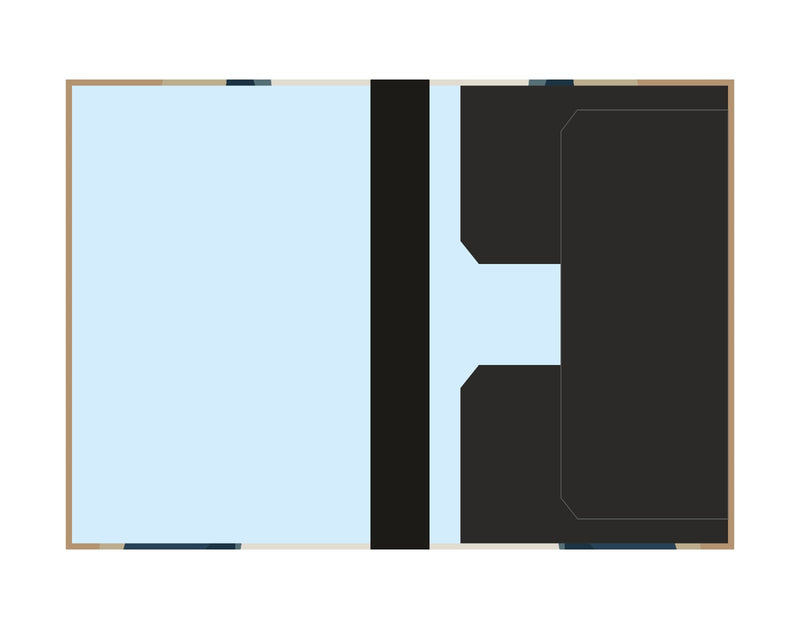Portfolio File, (44cm X 62cm), Folder with Elastic Band (Suitable for A2 / A3 Size)