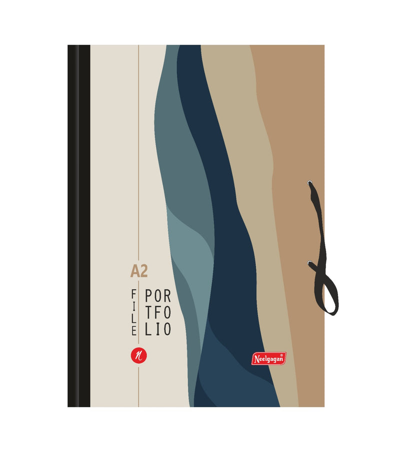 Portfolio File, (44cm X 62cm), Folder with Elastic Band (Suitable for A2 / A3 Size)