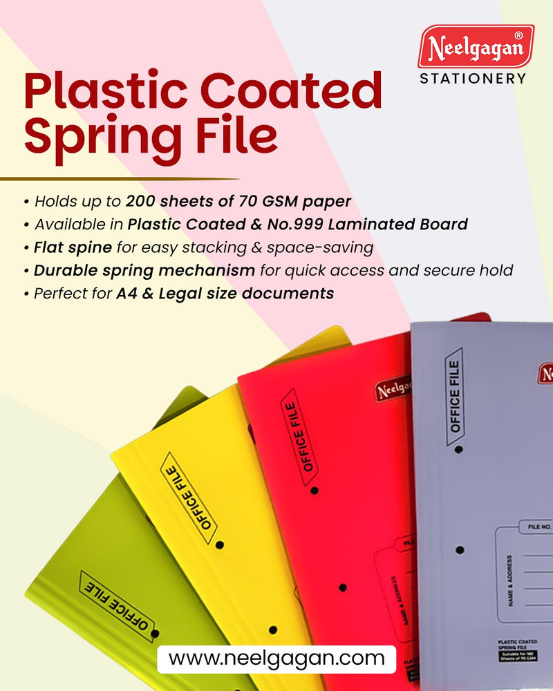 Special Flat Spine - Spring File Cobra (Suitable for A4 and Legal size paper)