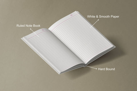 Excel Notebook, Register (19.0 cm x 30.5 cm) Hardbound