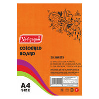 Coloured Paper (Plain-Thick) - Pack of 20 Color Sheets in A4, A3, A2 & A1 Chart Paper (Suitable for Drawing & Sketching) 150 GSM