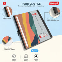 Portfolio File, (44cm X 62cm), Folder with Elastic Band (Suitable for A2 / A3 Size)
