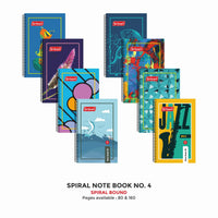 Spiral Notebook No. 6, 80 Pages, (12.5cm x 18.5cm)