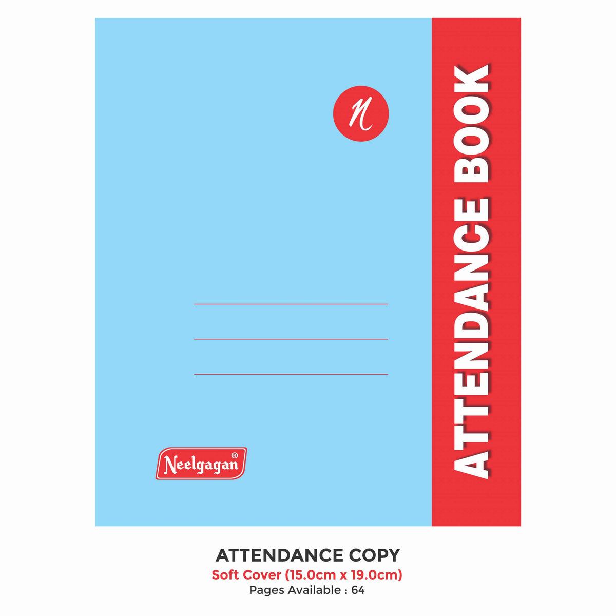 Attendance Copy, 64-Pages, (15.0 cm x 19.0 cm)