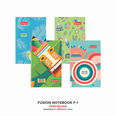 Fusion Notebook, 144 Pages, F-1, (7.2cm X 11.2cm)  Hard Bound