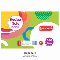 Recipe Card, 50 Cards, 11.5cm x 21.5 cm