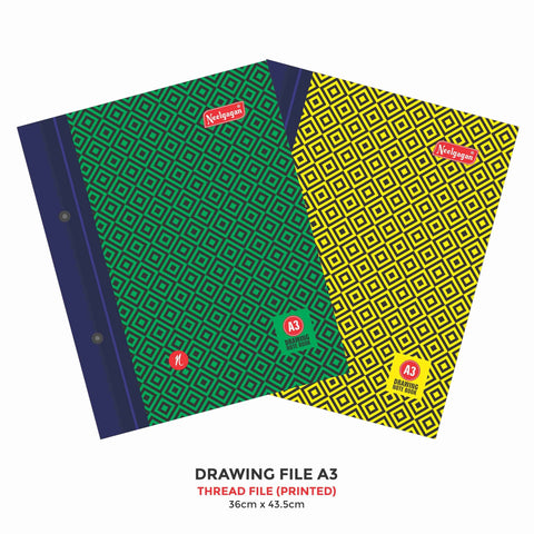 Drawing File A3, (36cm X 43.5cm), (Thread File) Soft Cover