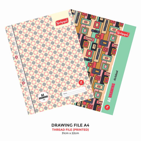 Drawing File A4, (22cm X 31cm), (Thread File) Soft Cover