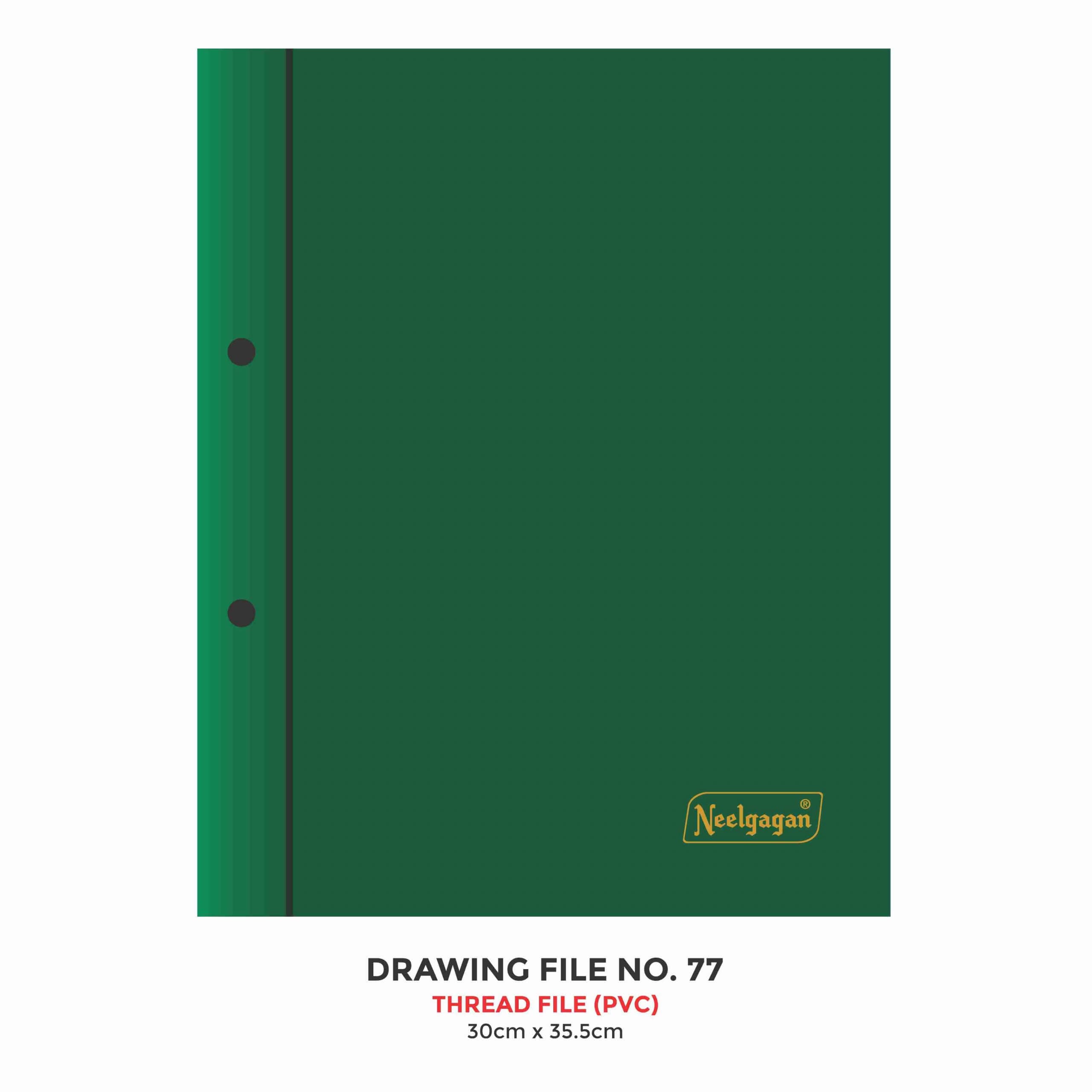 Drawing File No.77, 30cm X 35.5cm, (Thread File) PVC