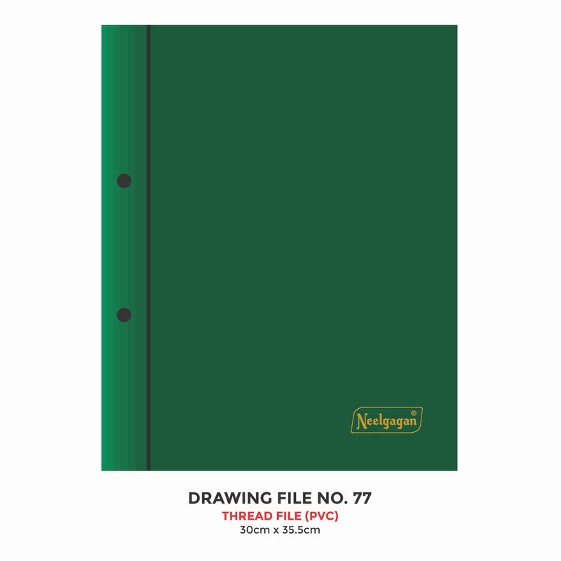 Drawing File No.77, 30cm X 35.5cm, (Thread File) PVC