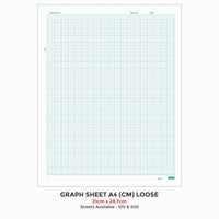 Graph Sheet A4 (CM), (21cm X 29.7cm) Loose