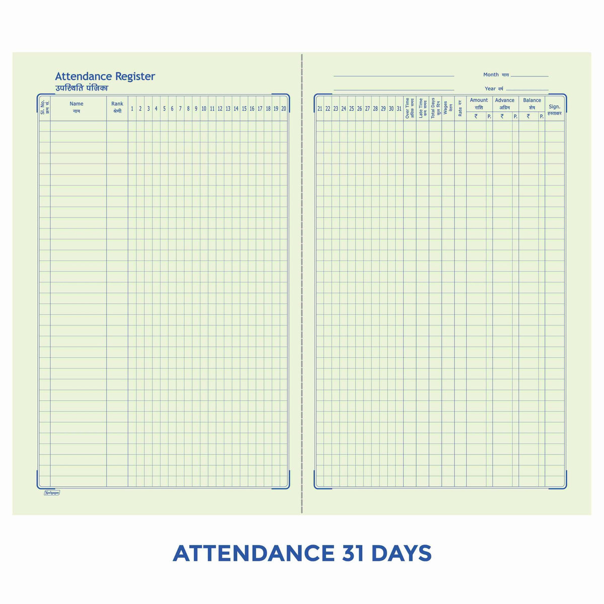 Account Books, Cash Book / Ledger Etc., Ordinary Binding, Register Size (19.0cm x 32.0cm) "16x26"