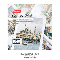 Canvas Pad for Painting, Acrylic Paint, Oil Paint Dry & Wet Art Media 10 Sheet
