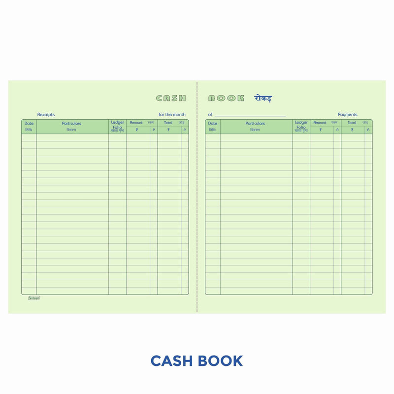 Account Books, Cash Book / Ledger Etc., Canvas Binding, Copy Size (16.5cm x 20.5cm) 17x27
