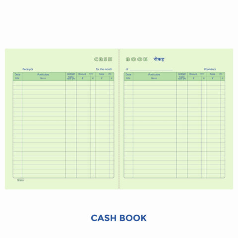 Account Books, Cash Book / Ledger Etc., Canvas Binding, Copy Size (16.5cm x 20.5cm) 17x27