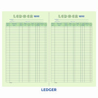 Account Books, Cash/ Ledger Etc., Canvas Binding, Register Size (21.0cm x 33.5cm) "17x27"