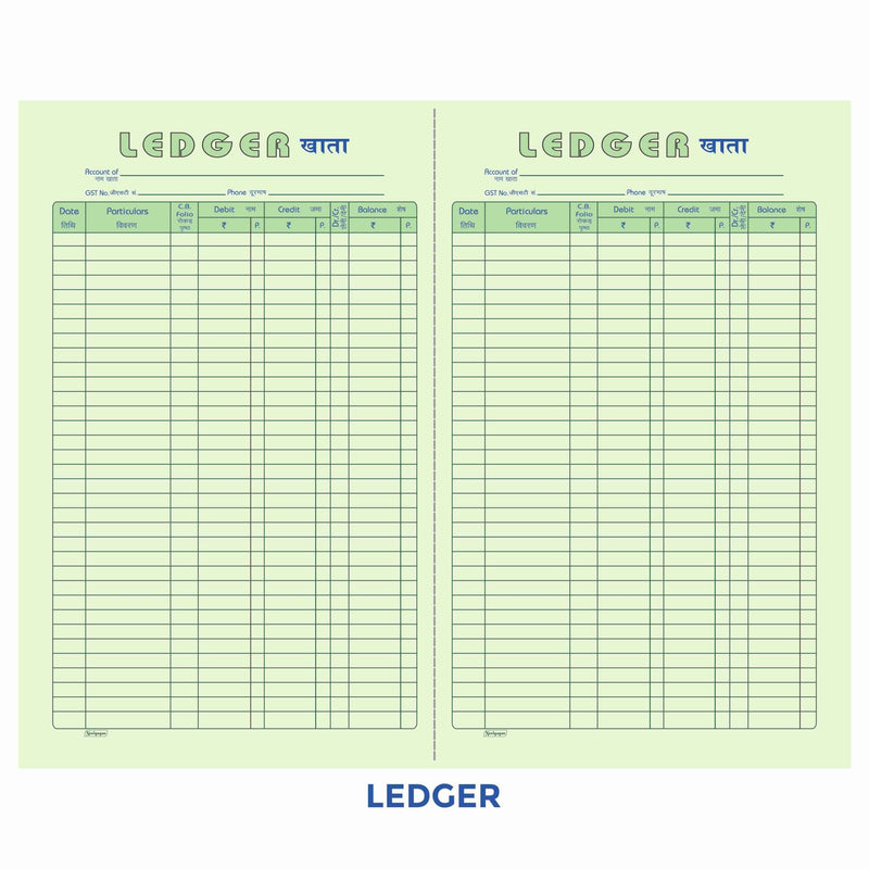 Account Books, Cash/ Ledger Etc., Canvas Binding, Register Size (21.0cm x 33.5cm) "17x27"