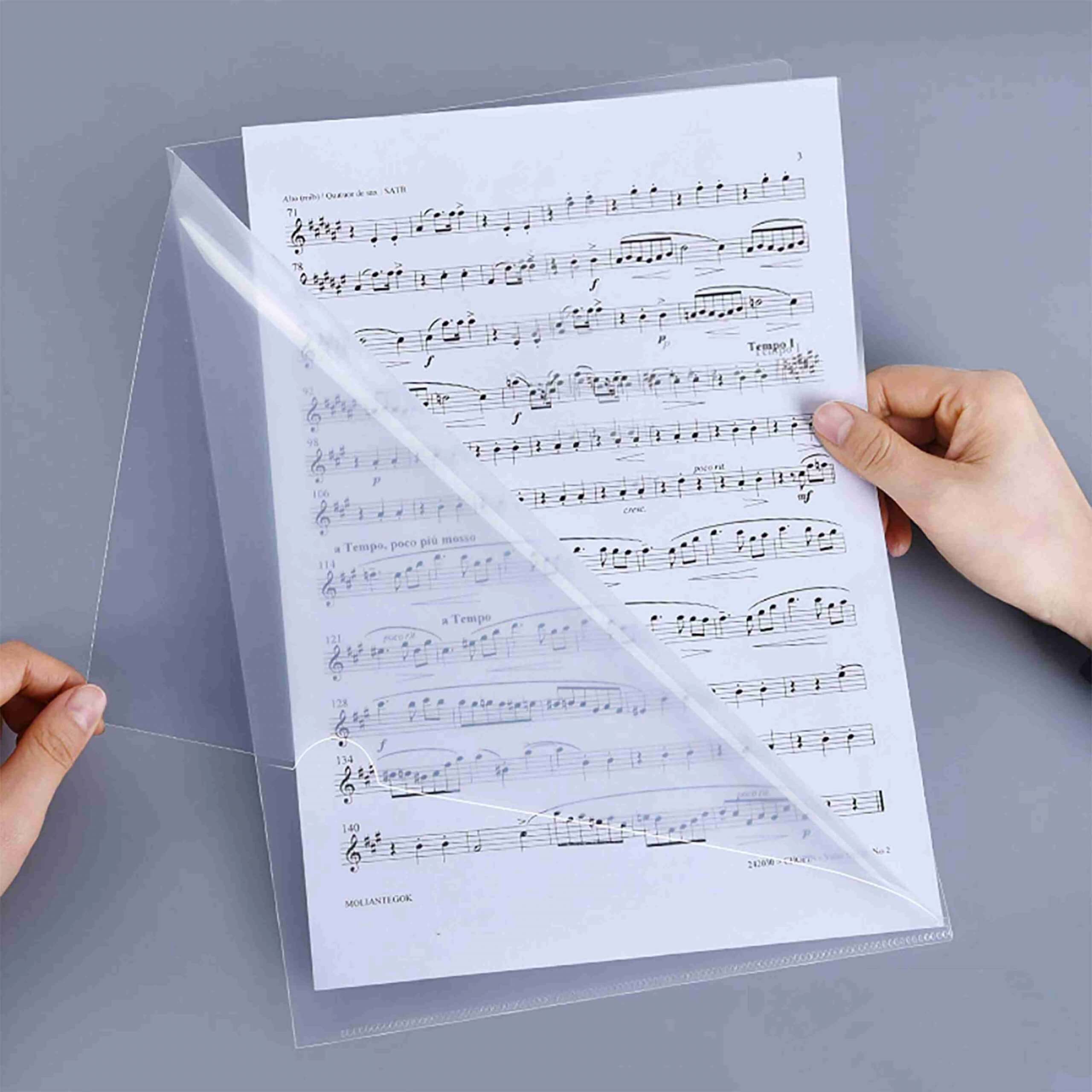 L Documents File L Folder File - A4 (21.0cm x 29.7cm) Transparent, Polyurethane Documen ...
