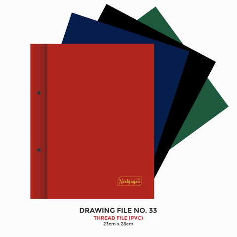 Drowing File Cover Drawing File No.33, (23cm X 28cm), (Thread File) PVC Cover – Neelgagan